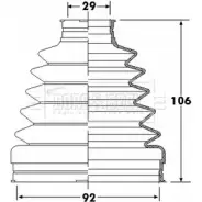 Пыльник шруса, ремкомплект BORG & BECK ZJ74M4 Mercedes M-Class (W163) 1 Кроссовер 4.0 ML 400 CDI (1628) 250 л.с. 2001 – 2005 BCB6307 P60 Z0T4