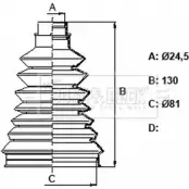 Пыльник шруса, ремкомплект BORG & BECK BCB6337 M5 FB5PB 3155541 JGV4GG5