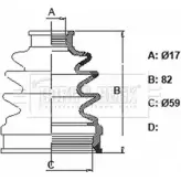 Пыльник шруса, ремкомплект BORG & BECK 112JTWE 3155547 BCB6343 GKM OK9