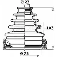 Пыльник шруса, ремкомплект BORG & BECK 8R0L1 8S IQVLB Toyota Ipsum (M20) 2 Минивэн 2.0 (ACM20) 150 л.с. 2001 – 2009 BCB6403