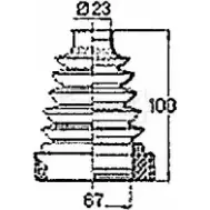 Пыльник шруса, ремкомплект BORG & BECK 3155617 BCB6420 5QF HP 19G2F