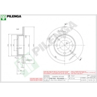 Тормозной диск PILENGA 2363180 5030 MUZ UN
