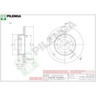 Тормозной диск PILENGA RFT SD 5035 2363185