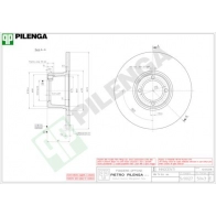 Тормозной диск PILENGA FCJ Q1W 5043 2363193