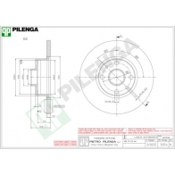 Тормозной диск PILENGA 2363202 5054 2A U6I