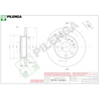 Тормозной диск PILENGA 5063 2363210 E O8ML