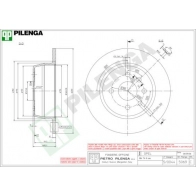 Тормозной диск PILENGA 5069 2363215 PX1E S2