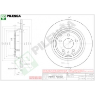 Тормозной диск PILENGA 2363216 4JTO1 P 5076