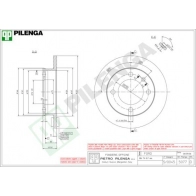 Тормозной диск PILENGA JII LPP 5077 2363217