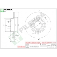 Тормозной диск PILENGA WG7 RM6 2363222 5084