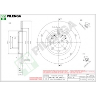 Тормозной диск PILENGA OV SUV6 5093 2363226