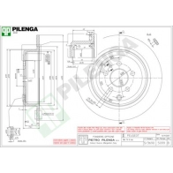 Тормозной диск PILENGA 2363232 8R CXM6O 5099