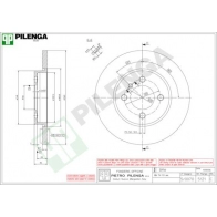 Тормозной диск PILENGA 5121 2363243 65 GKHQ