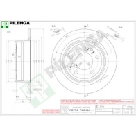 Тормозной диск PILENGA 5122 V5 SHYF6 2363244