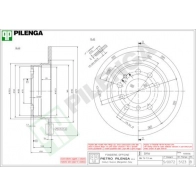 Тормозной диск PILENGA 2363245 GR QFE 5123