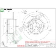 Тормозной диск PILENGA AS 3NX 5124 2363246