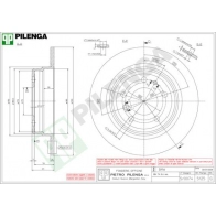 Тормозной диск PILENGA DJK0 OR 5125 2363247