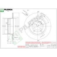 Тормозной диск PILENGA 5128 S9QV2K N 2363250