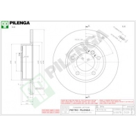 Тормозной диск PILENGA 2363251 YIV TT4 5129