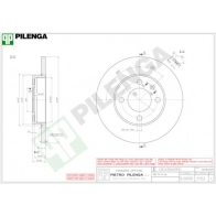 Тормозной диск PILENGA 149L A 2363271 5152