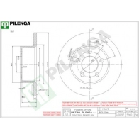 Тормозной диск PILENGA 2363277 BSP OXG 5160