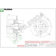 Тормозной диск PILENGA ET1K4 U5 2363284 5169