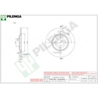 Тормозной диск PILENGA 5175 2363288 U6492 F