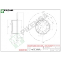 Тормозной диск PILENGA 2363295 5185 4KAQG8 9