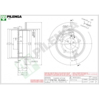Тормозной диск PILENGA Z16 9V4 2363297 5187