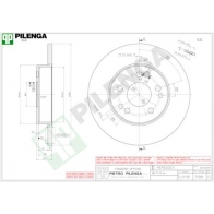 Тормозной диск PILENGA 5188 2363298 V6 L1NV8