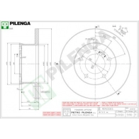 Тормозной диск PILENGA 5190 LJY L0Z 2363300
