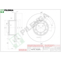 Тормозной диск PILENGA 5191 2363301 GZL TKN