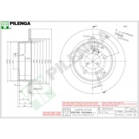 Тормозной диск PILENGA 2363303 WSOVV N 5193
