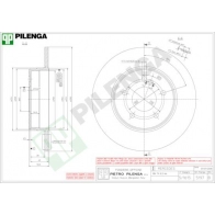 Тормозной диск PILENGA 2363307 5197 RH KSE2