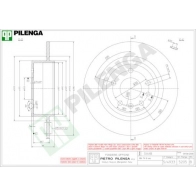 Тормозной диск PILENGA 5BOUO U 5205 2363312