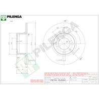 Тормозной диск PILENGA PQBMS PS 2363317 5220