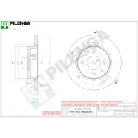 Тормозной диск PILENGA 5222 GD9 EMA 2363319
