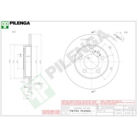 Тормозной диск PILENGA 5258 2363331 F8T QC