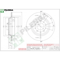 Тормозной диск PILENGA 5266 G ELJ1Y 2363337