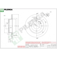 Тормозной диск PILENGA 5275 L6 TRQ 2363346