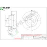 Тормозной диск PILENGA Z8 AF1R 5280 2363350