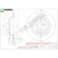 Тормозной диск PILENGA 5285 YFSX X 2363355