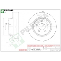 Тормозной диск PILENGA 2363359 5289 FNWB C