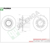 Тормозной диск PILENGA 2363364 PF82 1 5294