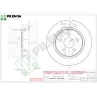 Тормозной диск PILENGA 5299 TDW3 CA 1440598089