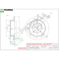 Тормозной диск PILENGA 5304 2363367 7T KH1V