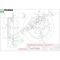 Тормозной диск PILENGA 4 SHLQ 5312 2363373