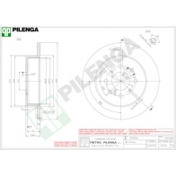 Тормозной диск PILENGA 2363375 1VG PN 5314