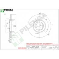 Тормозной диск PILENGA UR85V4 L 5344 2363396