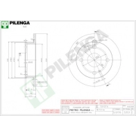 Тормозной диск PILENGA DPN 6HP 2363400 5353